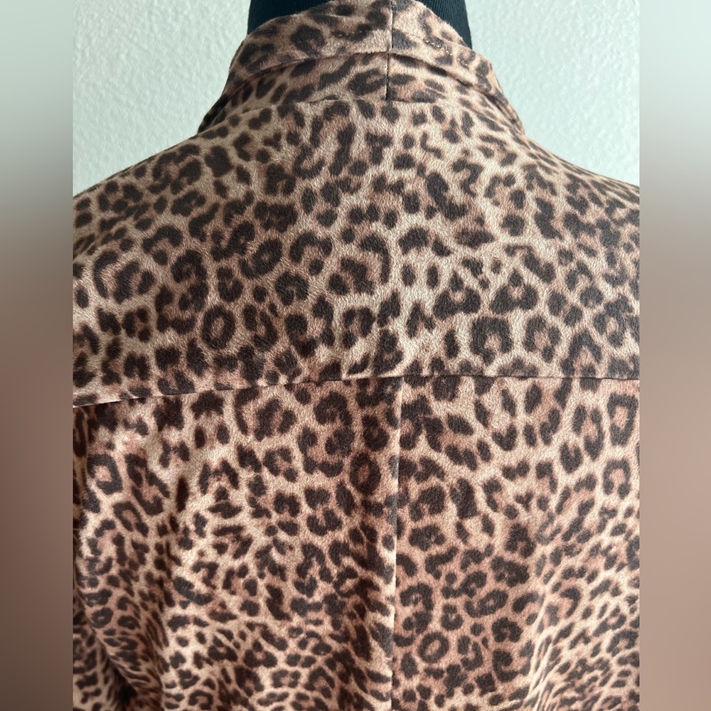 NWOT BB Dakota Faux Suede Leopard Print Blazer - Picture 9 of 11